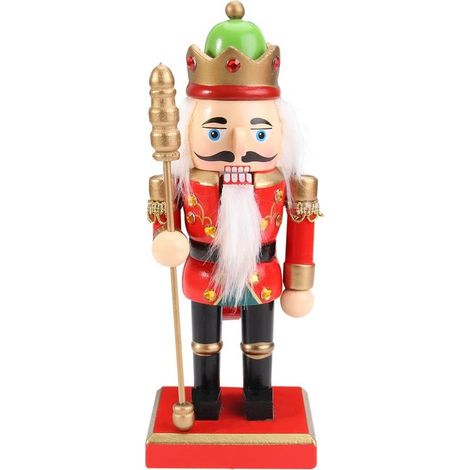 20 cm Gros soldat de noyer avec couleurs respectueuses l'environnement et décoration poupées (1/5)