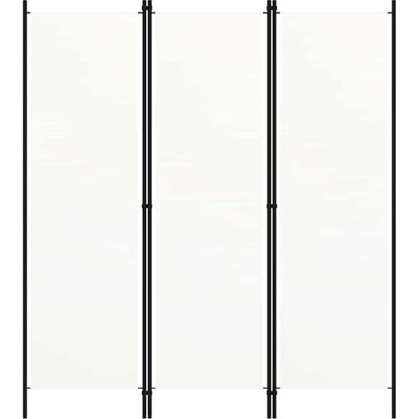 Paravent 3 Panneaux Blanc 150x180 cm Séparateur de Pièce (1/5)