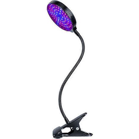 HONORNIC - Lampe de culture LED à spectre complet pour plantes en croissance et floraison, double tête, port USB, 15 W (1/5)