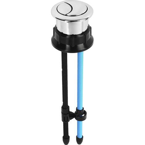 Bouton de chasse d'eau double poussoir de rechange pour réservoir de toilettes avec filetage rond 3.8cm (lot de 1) (1/5)