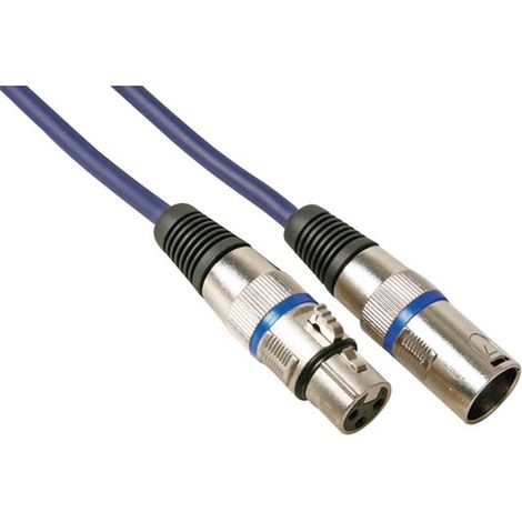 HQ Power Professional DMX 10m cable de audio XLR (3-pin) Negro