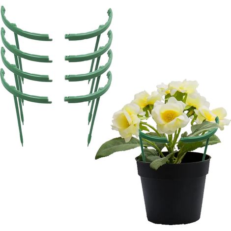 12 Tuteurs Demi-Ronds Plastique – 14x15 cm, Plantes Grimpantes (1/5)