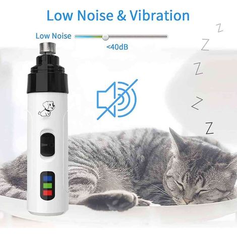 Coupe-ongles électrique pour animaux de compagnie, lime électrique pour chats et chiens de petite, moyenne et grande taille (1/3)