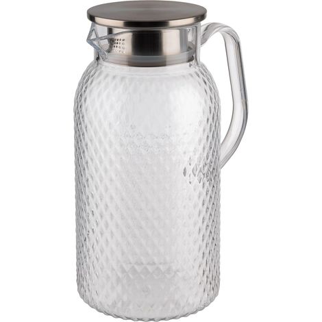 10693 Carafe à jus/eau transparente, Ø 11,5 cm, hauteur 24 cm, 1,8 litre (1/5)