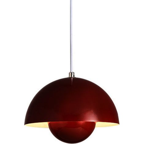 fleur bractée lustre Restaurant Bar Chambre tête de lit suspension - lumière 220V rouge blanche (1/4)