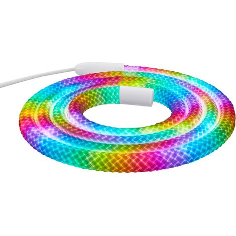 Briloner LED Band Fernbedienung 2m Rund 8W RGBIC Farbwechsel 360 Grad Beleuchtung Weiß - LED Stripe Wohnzimmer Party Gaming (1/5)