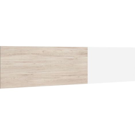 Cabecero New Couple cabezal cama matrimonio 150 cm dormitorio color blanco y sahara 209x53cm (1/5)