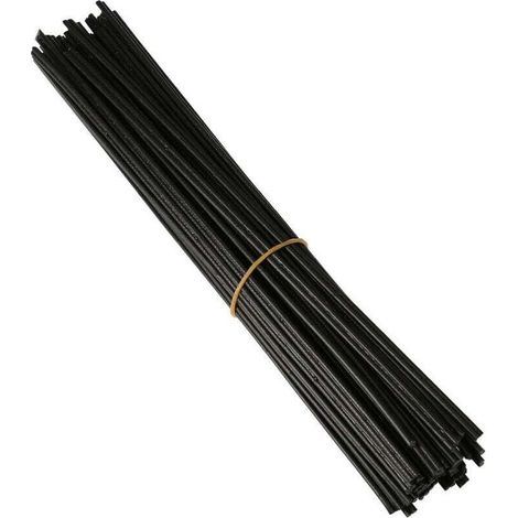 40 pièces baguette de soudage en plastique PP baguette de soudage pour pistolet à souder en plastique/pistolet à Air chaud 250mm noir K17576B (1/5)