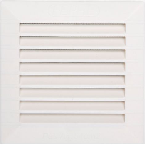 Lüftungsgitter aus natürlichem ABS, L.13,5 x B.13,5 cm Centrale Brico