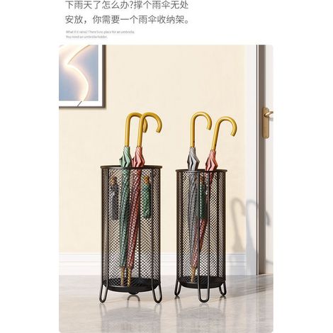 SoBuy Soporte para Paraguas, Diseño Elegante y Estructura Robusta, Ahorro de Espacio – Ideal para Recibidores y Pasillos