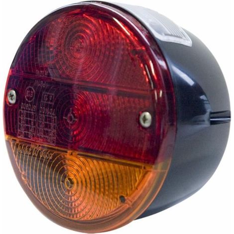Lem Select – Feu arrière droit 3 fonctions Ø 115 – Feu de position, clignotant, stop – Fixation vis zinguées – IP54 homologation ECE