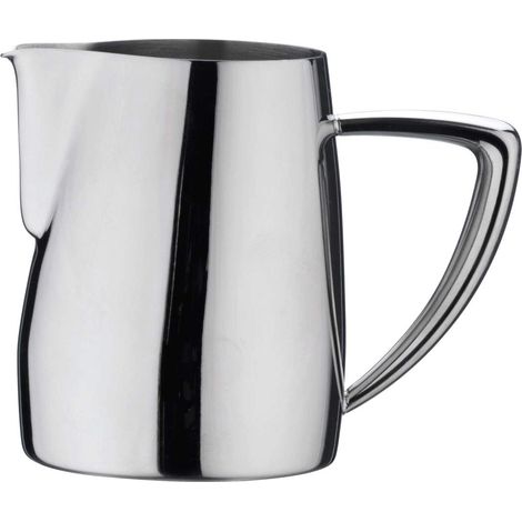 Café Stål Art Deco Pot à Lait 280 ml en Acier Inoxydable 18/10, Finition Miroir (1/4)