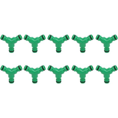 10 raccords 3 voies pour tuyaux d'arrosage, raccords en Y pour arrosage