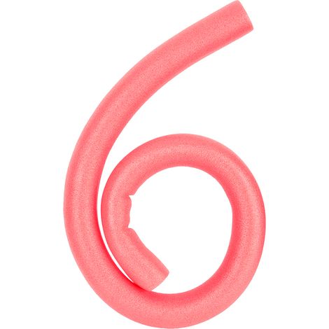 Lot de 4 bâtons flottants en mousse pour piscine, baguettes aquatiques pour enfants, équipement de fitness aquatique rouge (1/5)