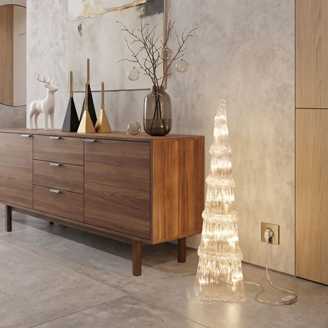 Sapin de Noël LED avec lumière chaude 90 cm