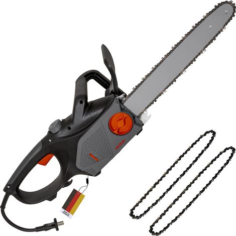 IKRA motosega elettrica KSE 2400-40, lunghezza di taglio 40cm, 2400 watt, incl. 2 catene sostitutive, nero (1/5)