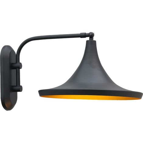 bamyum Champion Applique Intérieure En Métal Noir, Salon Décoration Vintage Pour Toutes les Pièces Applique Intérieure (1/5)