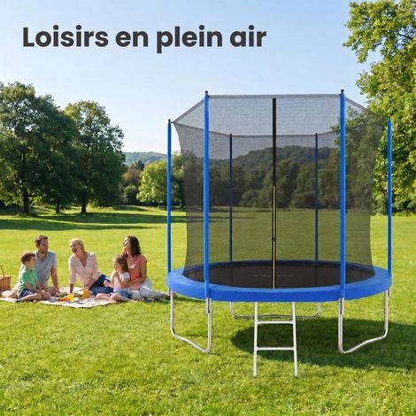 Trampoline Ø305cm - Jardin - Trampoline d'Extérieur - Charge maximale 100 kg - Enfant - Bleu (1/5)