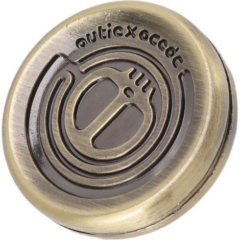 EDC Devil Magnetisches Anti-Stress-Spielzeug mit drehbarem Druckknopf, hergestellt aus Metall und Edelstahl (1/5)