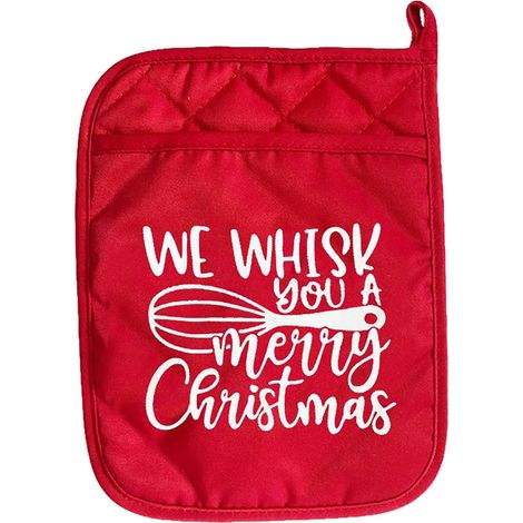 Gant Isolant - Protection Thermique Jusqu'à 250 °C - Pour Four Micro-ondes Cuisson Baking Grill - Rouge Noël - 1 Pièce (1/5)