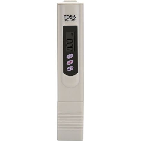 Medidor digital multifuncional de TDS: analizador profesional de agua pura con sonda de titanio, pantalla LCD resistente al agua y función de retención de datos, para acuarios, grifos y bebidas. (1/5)