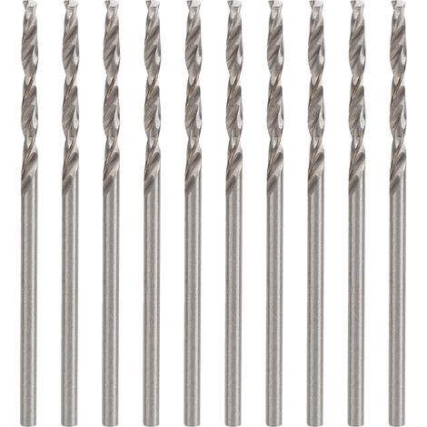 Lot de 10 forets hélicoïdaux en acier rapide, queue droite 1.7mm, poinçon à perles, outils de bricolage (1/5)