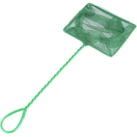 Épuisette pour aquarium, grande capacité de 10 cm, conception pliable avec long manche, pour attraper les poissons de l'aquarium. (1/4)