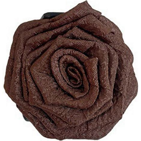 Pince à cheveux décorative en forme de rose 3D, pince à cheveux requin, outil de coiffure pour femmes, grande taille, dos-B (1/5)