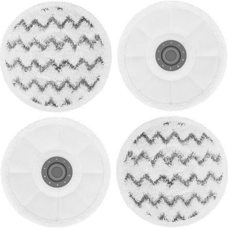 4 Pièces Tampons de Vadrouille pour Bissell SpinWave SmartSteam Vadrouille à Vapeur à Récurer 3897A 3712C 3712W Tampon de (1/4)