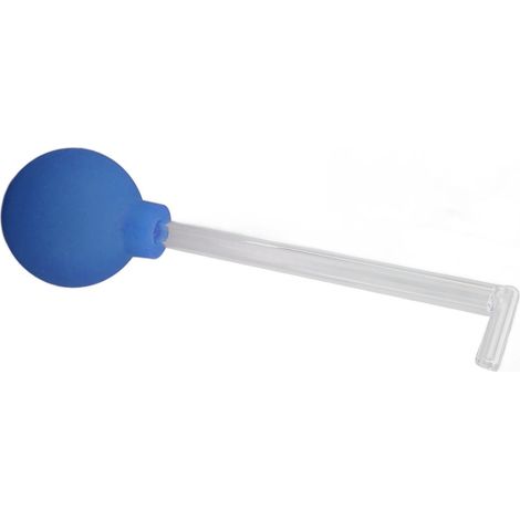 Outil manuel en verre pour retirer les amygdales, nettoyant buccal bleu pour soins buccaux. (1/5)