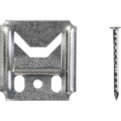 Clip de fixation lambris 250 pièces – Fixation par clous ou agrafes – Surface couverte 10 m² – Compatible bois dur –