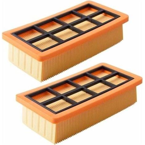 FENOPLASTICAUlisem – Lot de 2 filtres de remplacement pour aspirateurs Kärcher AD 3200, AD 3 Premium, AD 4 Premium – Filtre plissé plat – Retient micros poussières (1/5)