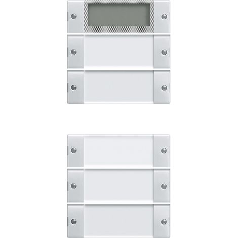 Gira Set tasto basc. 5f Plus (2+3) BSF System 55 Trasparente/Bianco puro [214503], 2145 03