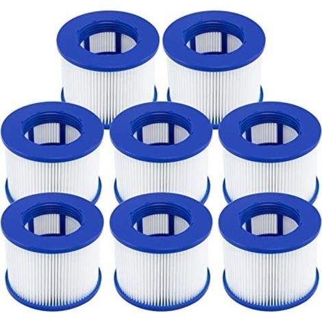 Schraubfilter für Spas, Filterkartusche für Clever Spa, 75 x 100 mm Filter, Spa-Filterkartusche, 8 Stück (1/5)