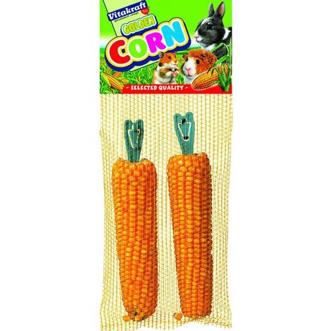 Vitakraft Golden Corn Maiskolben 2 Stück / 200 g Futtertrog & Kleintierfutter