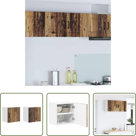 Küchenwandschrank - Küchenschrank 2 pcs Altholz 40 x 31 x 40 cm Holzwerkstoff (1/5)