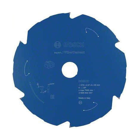 Lama per sega circolare Bosch Expert for Fibre Cement per seghe a troncatrice a batteria 216 x 2 / 1,4 x 30 6 denti - 2608644557