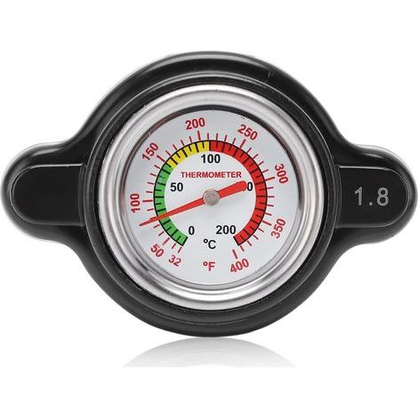 Radiator cap temperature gauge, high-pressure radiator cap with temperature gauge 1.8 bar 1638630001 High-precision replacement (1/5)