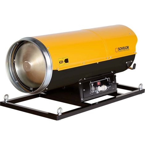 Chauffage Air pulsé Sovelor HP65S avec brûleur au fuel suspendu combustion directe 800W 230V/50Hz