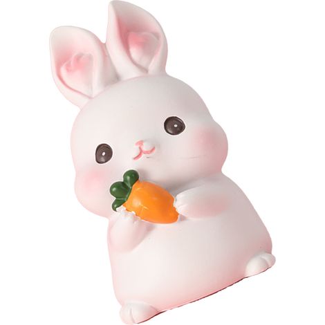 Hasenfigur aus Kunstharz, Haustierornament, Heimdekoration, Geschenk fürs Schlafzimmer, Spielzeugfahrzeug (1/5)