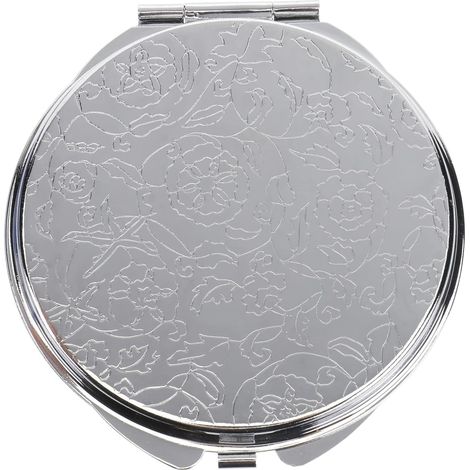 Miroir De Poche Rond Compact Miroir De Maquillage Portable pour Les Voyages Daffaires Utilisation De Vanité Essentielle