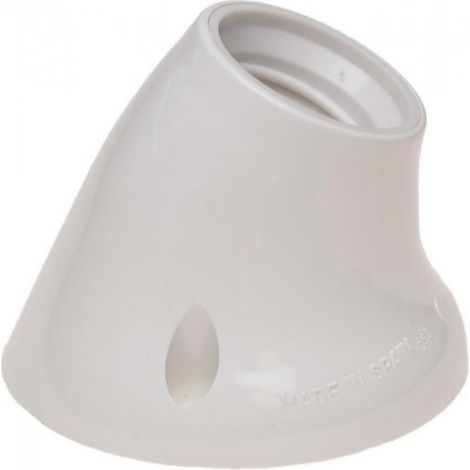 Douille - - 6510 - E-27 - Courbée - 40W - Blanc (1/5)