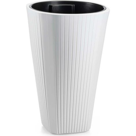 Vaso da fiori Mora, alto, bianco, 39xh61 cm