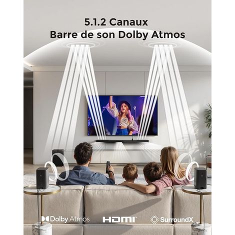 Sound Bar Surround System for TV with Speakers App Control Soundbar with Subwoofer for Home Cinema HDMI eARC Boom (1/4)