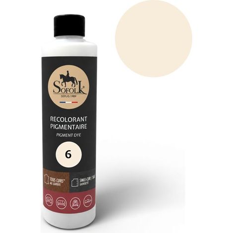Pintura Cuero/Símil Cuero (125ml, 6-BLANCO ROTO) - SOFOLK - Mantenimiento para Asiento y Volante de Coche, Sofá, Zapato (1/5)