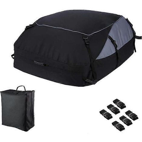 Sac de toit pliable pour SUV tout-terrain, idéal pour les voyages en autonomie et le transport d'équipements touristiques, 600D Ox CM- (1/5)