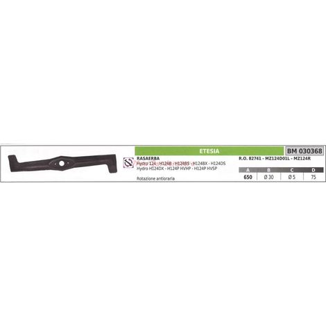 Klinge für Rasenmäher HYDRO 124 ETESIA 030368