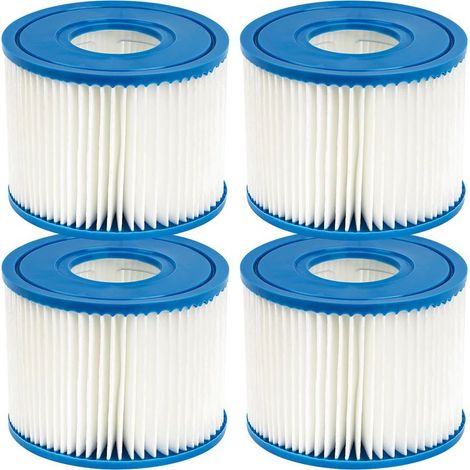 Lot de 4 filtres de piscine pour Intex PureSpa Type S1 Cartouche pour 29001E PureSpa Filtre gonflable de piscine Catridge (1/4)