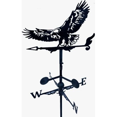 Girouette de toit graphique modèle Aigle avec support universel (1/5)