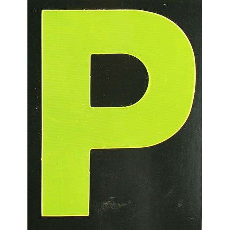 Conacord Reflektierender Klebebuchstabe P gelb P Klebebuchstaben & Zahlen (1/2)